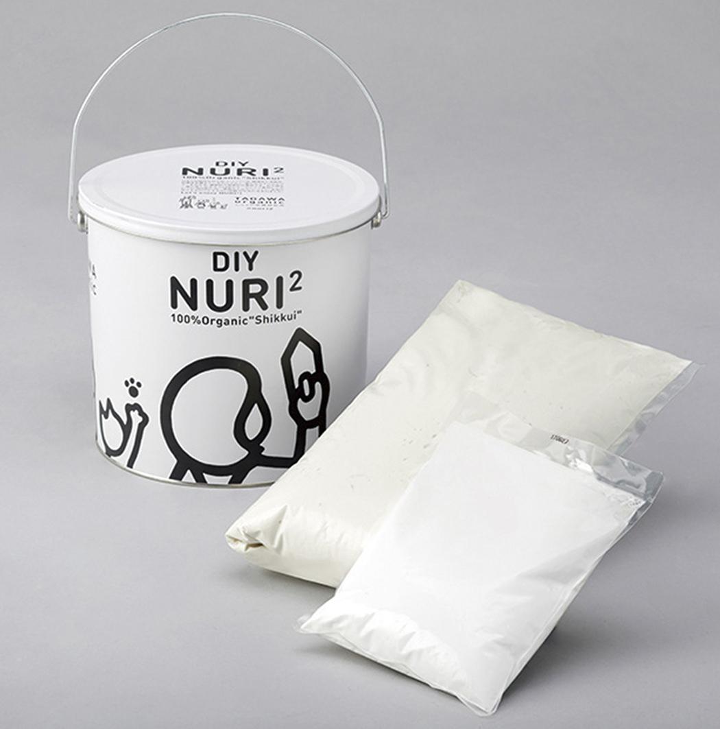 DIY NURI²(ぬりぬり) しっくい - 家庭用100%オーガニック漆喰 -｢ DIY NURI2 しっくい 5kg缶｣通販お取り寄せ